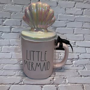 Rae Dunn Little Mermaid Mug with Topper